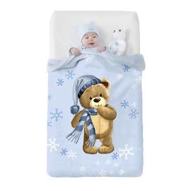 Κουβέρτα Baby Vip Snow Bear Blue - Manterol